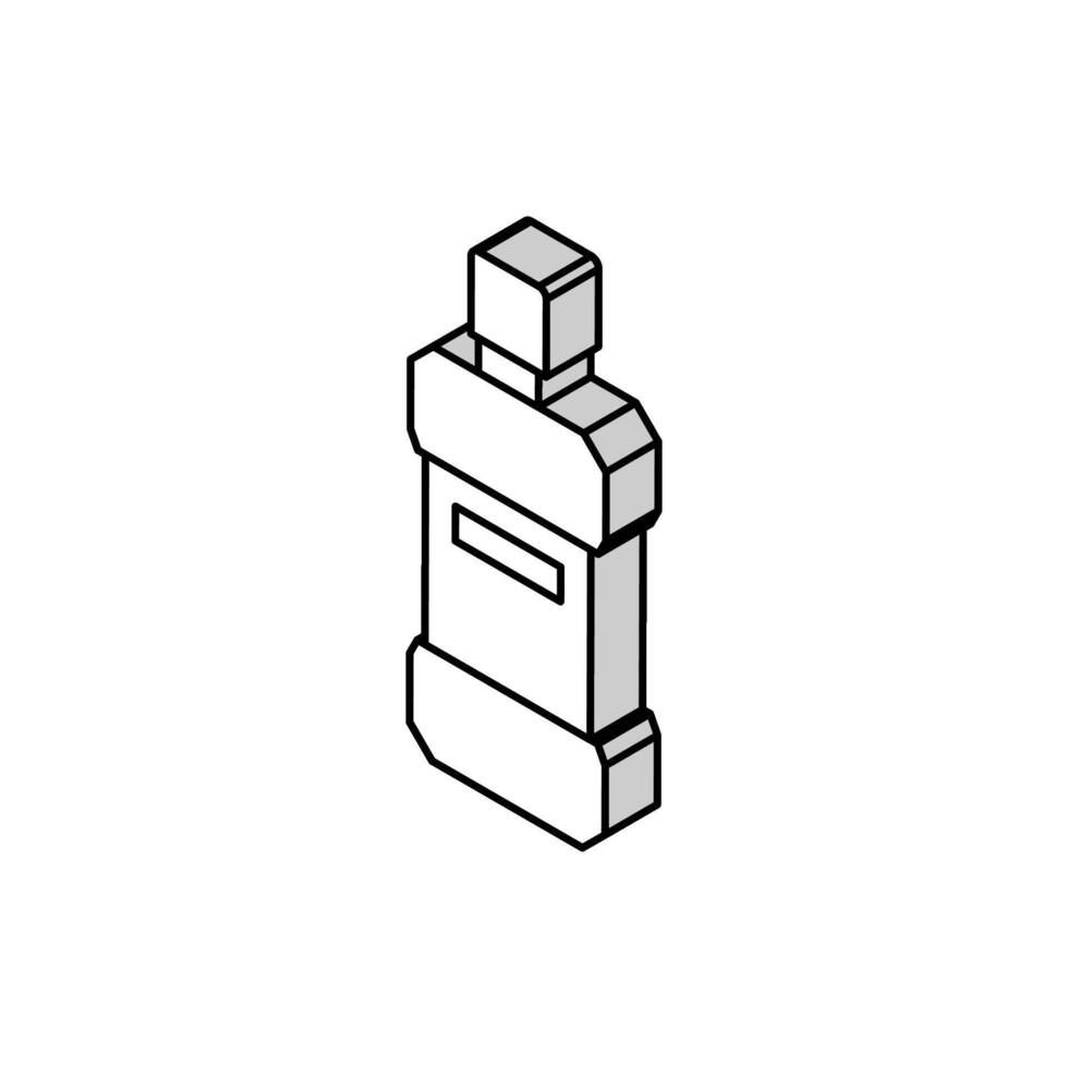 mouthwash isometric icon vector illustration