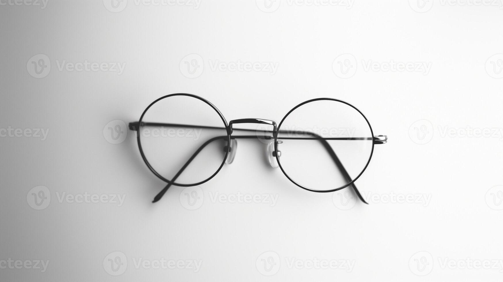 AI generated eyeglasses isolated on background photo