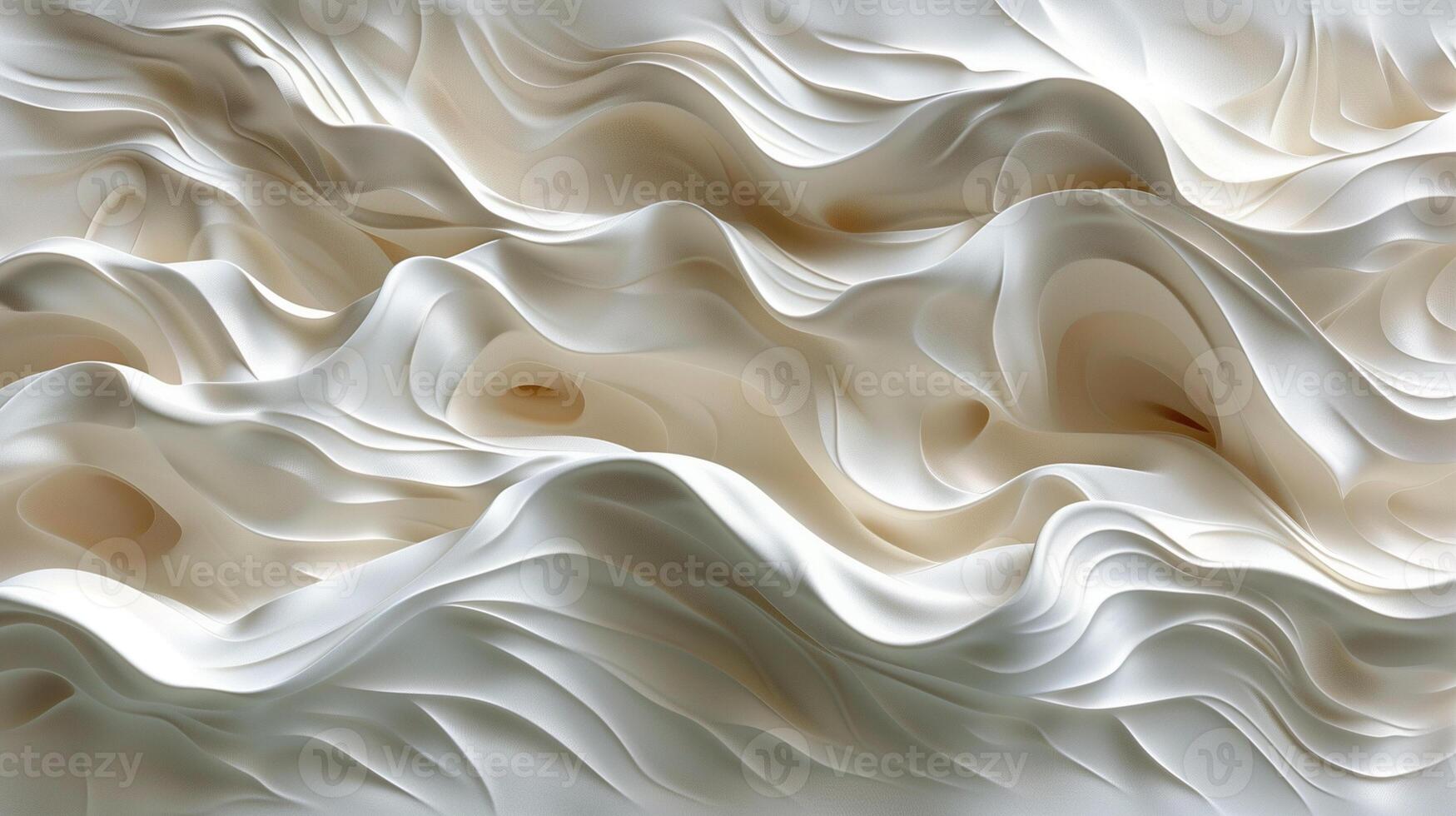 AI generated white wavy pattern photo