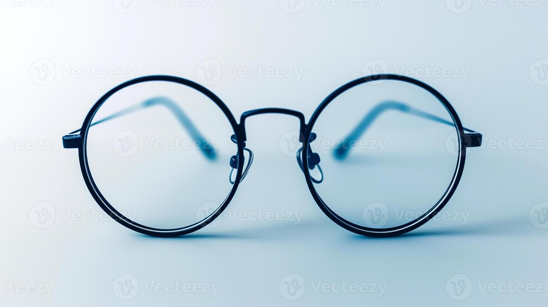 AI generated eyeglasses isolated on background photo