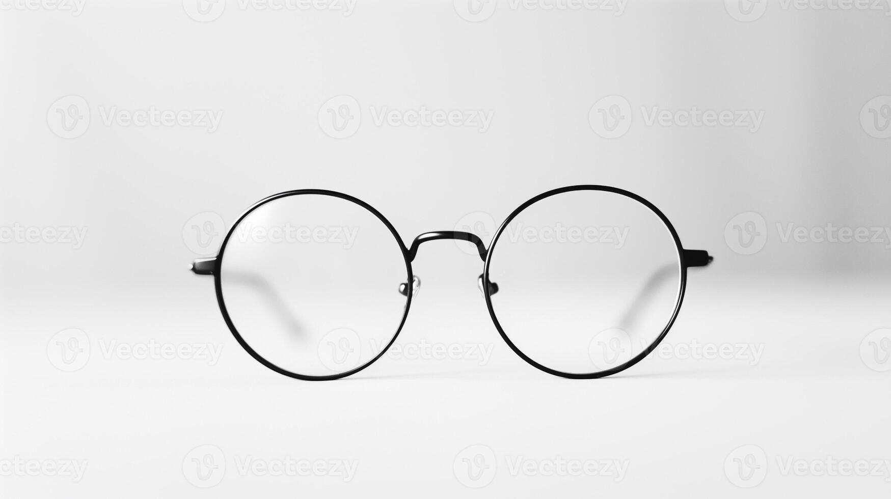 AI generated eyeglasses isolated on background photo