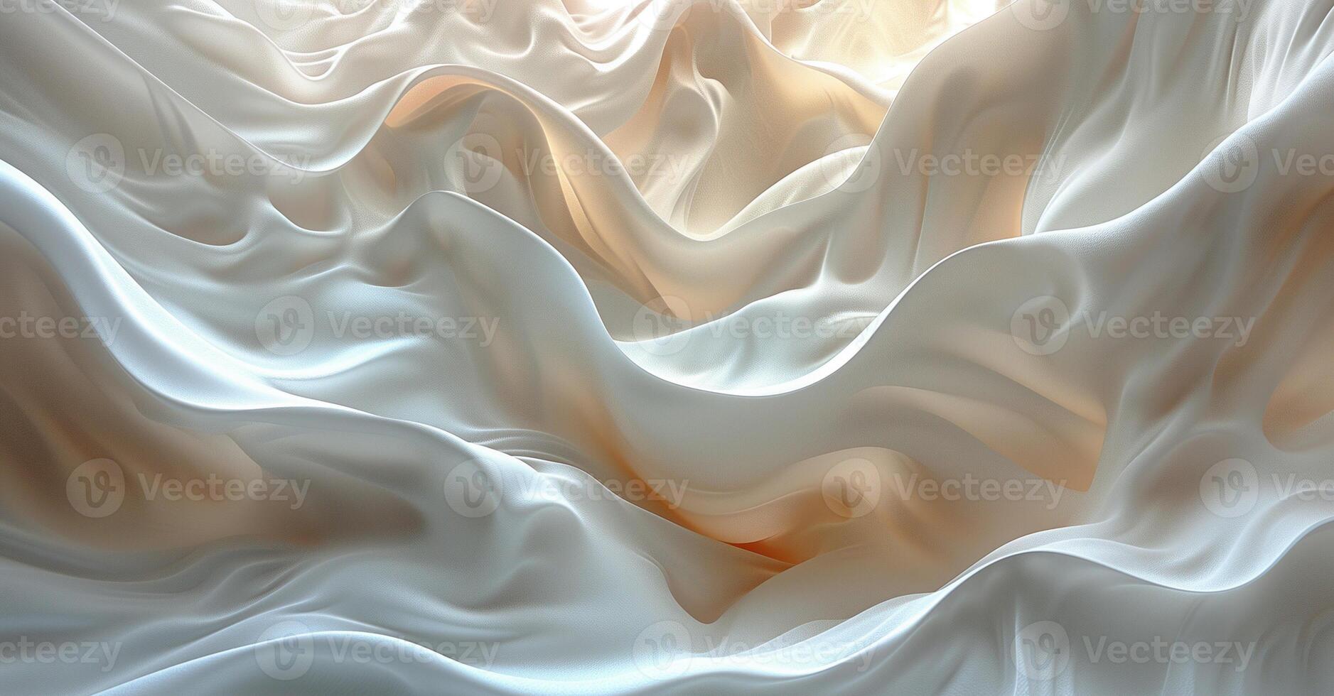 AI generated white wavy pattern photo