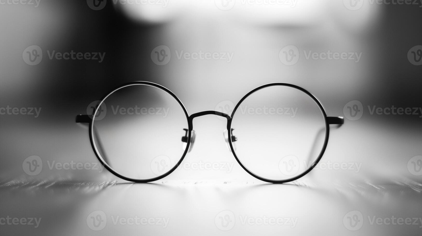 AI generated eyeglasses isolated on background photo