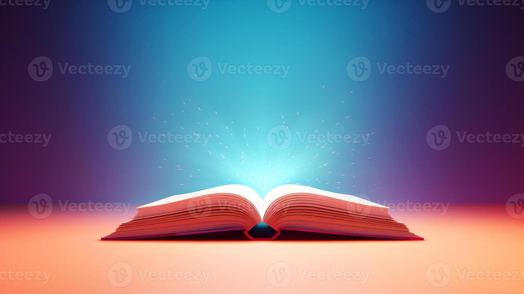 AI generated An open book photo
