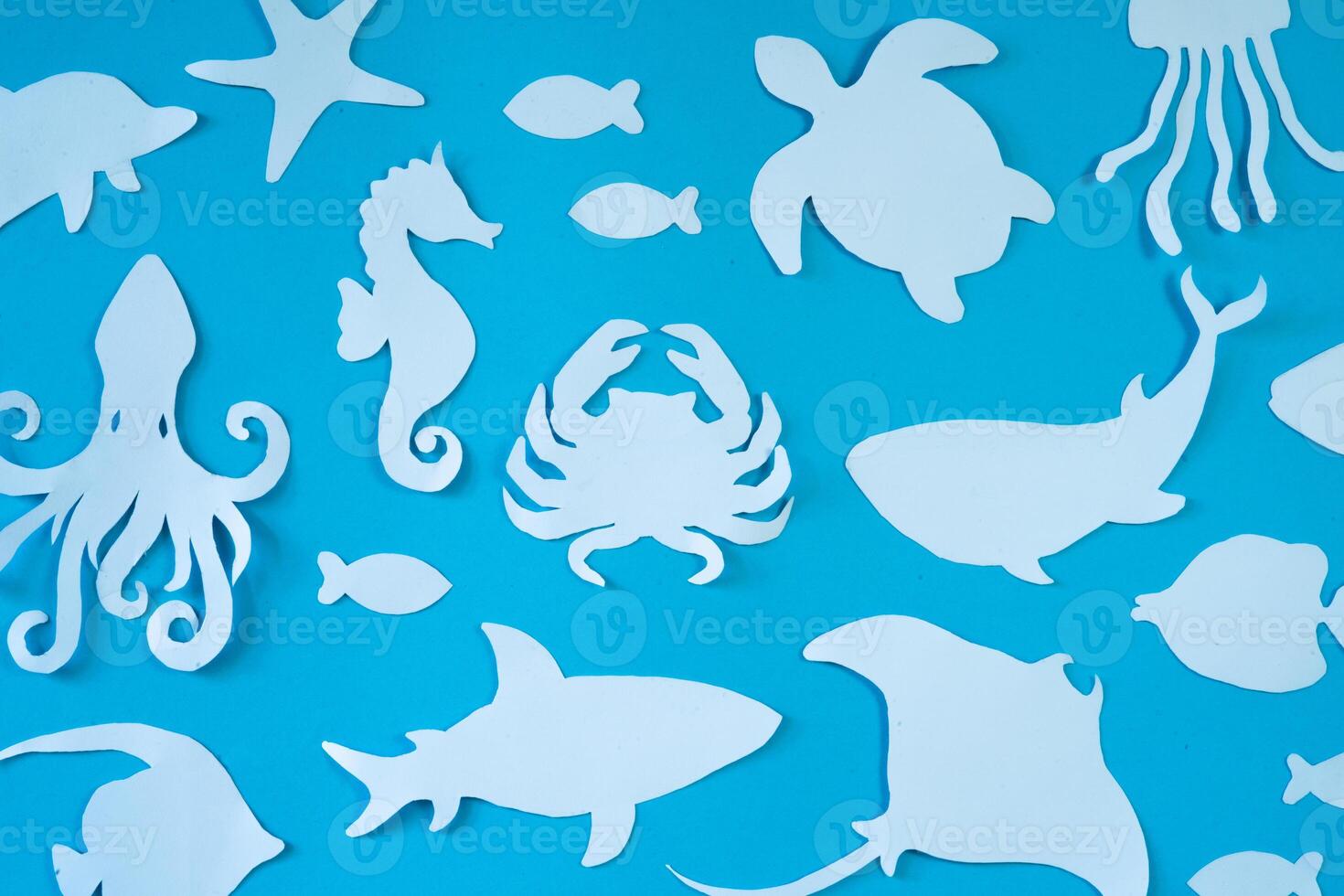 under the sea pattern background photo