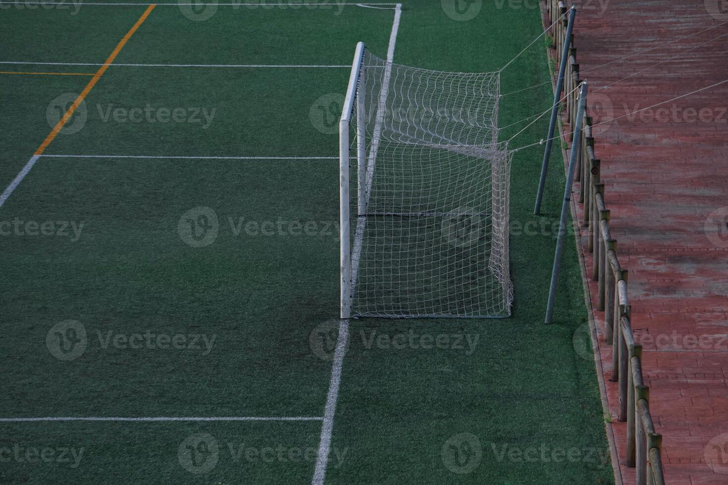 vacío fútbol campo, fútbol estadio foto