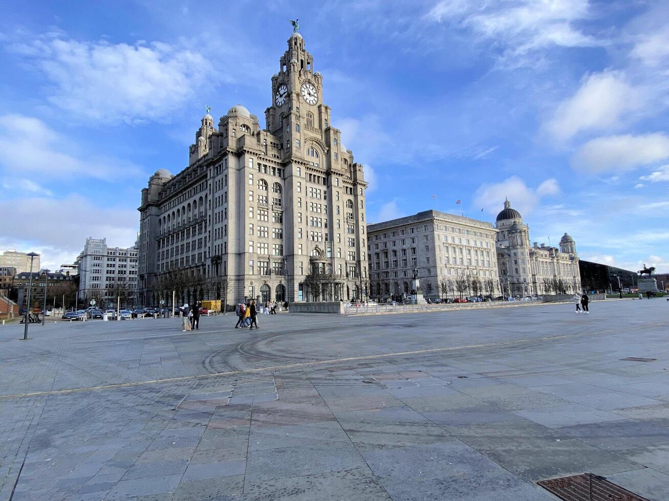 Liverpool in the UK on 11 February 2024. A view of the Liver Building photo
