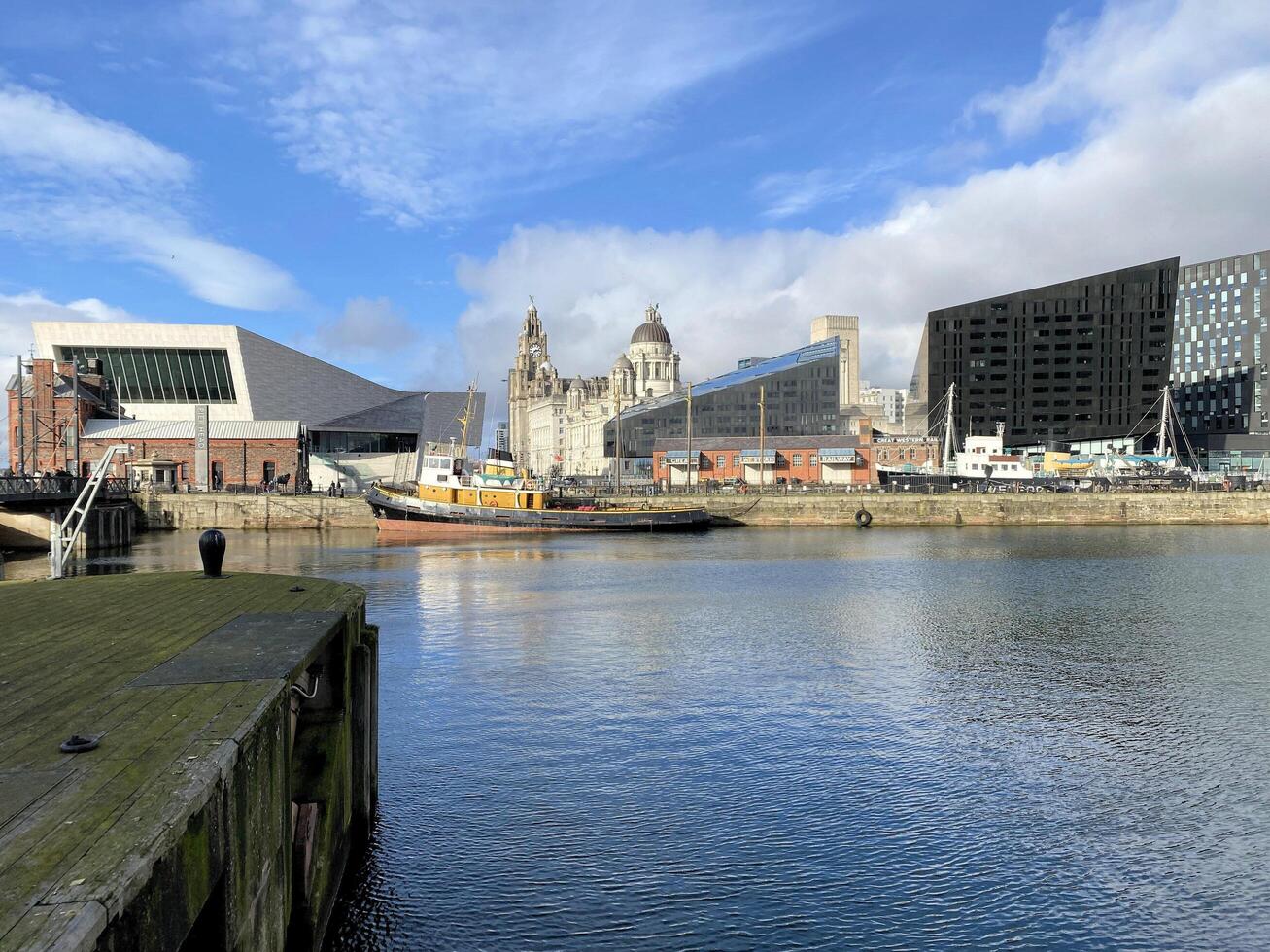 Liverpool in the UK on 11 February 2024. A view of the Albert Dock photo