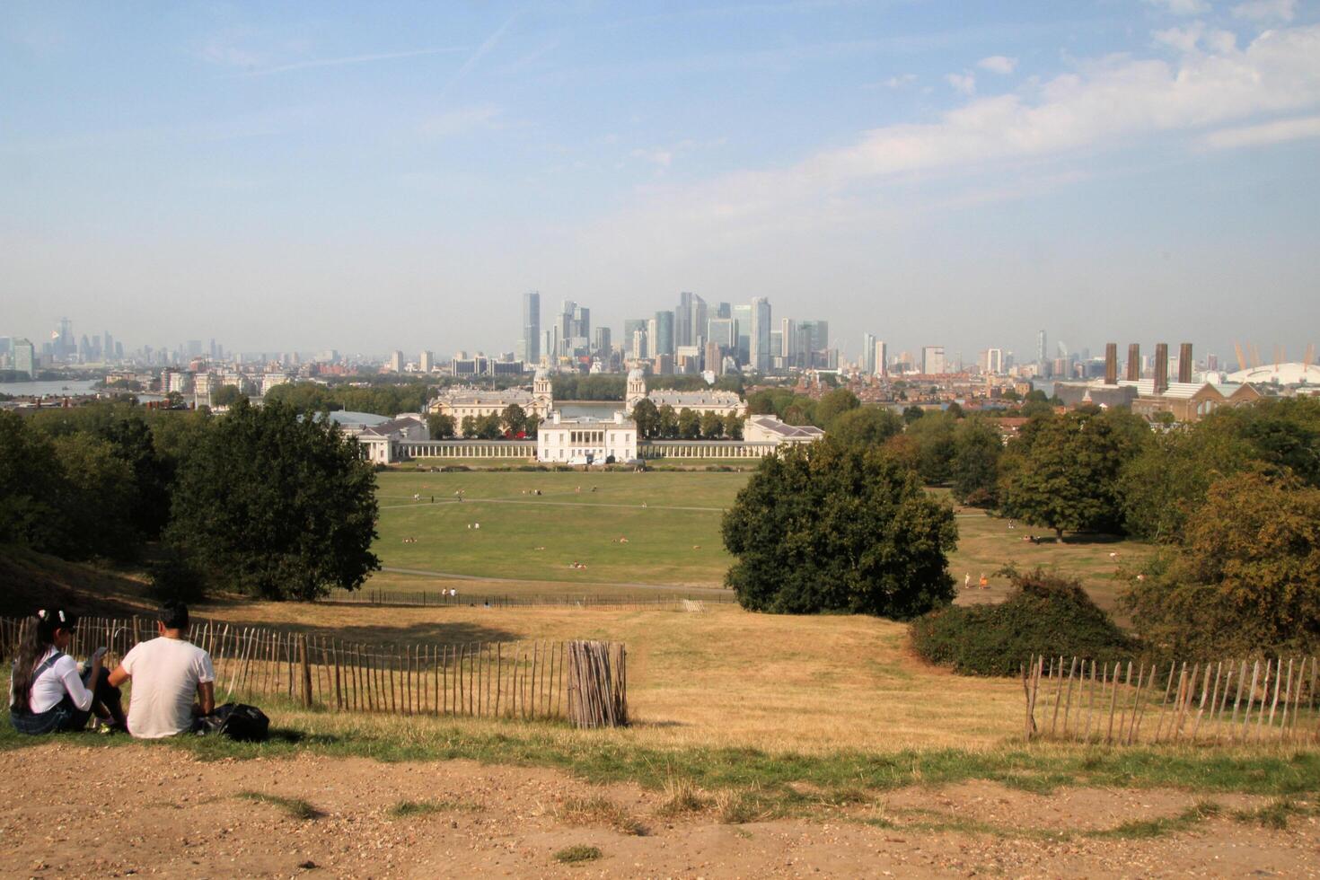 A view of Greenwich in London from the Observatory photo