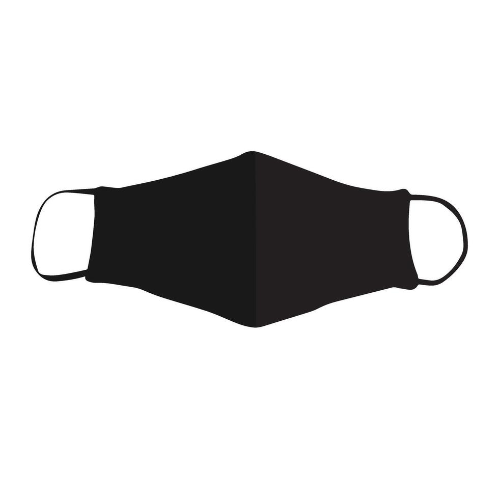 Face mask vector outline icon