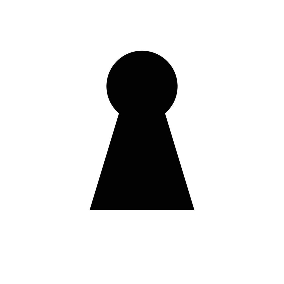 The keyhole icon. Lock symbol. Flat vector. vector