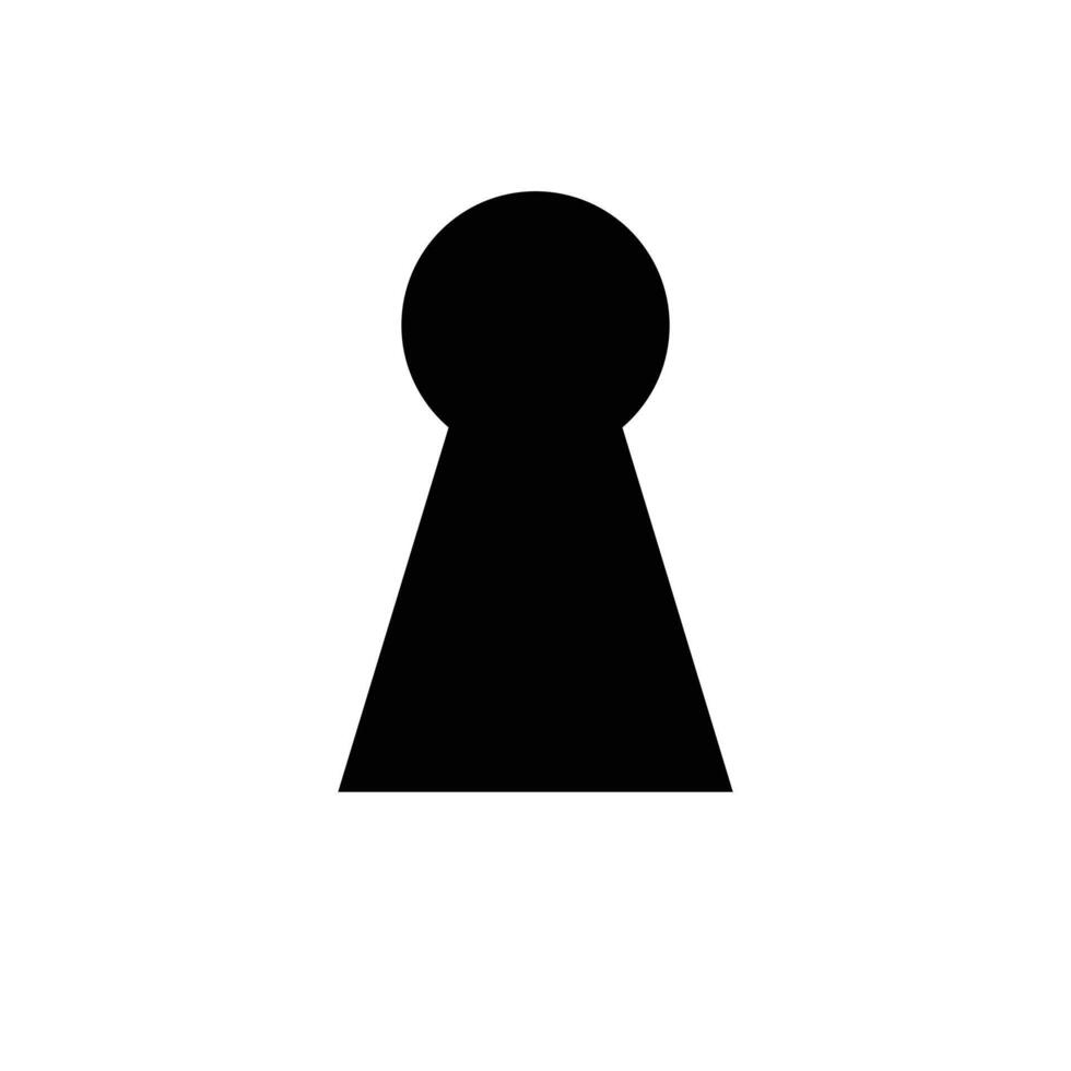 The keyhole icon. Lock symbol. Flat vector. vector