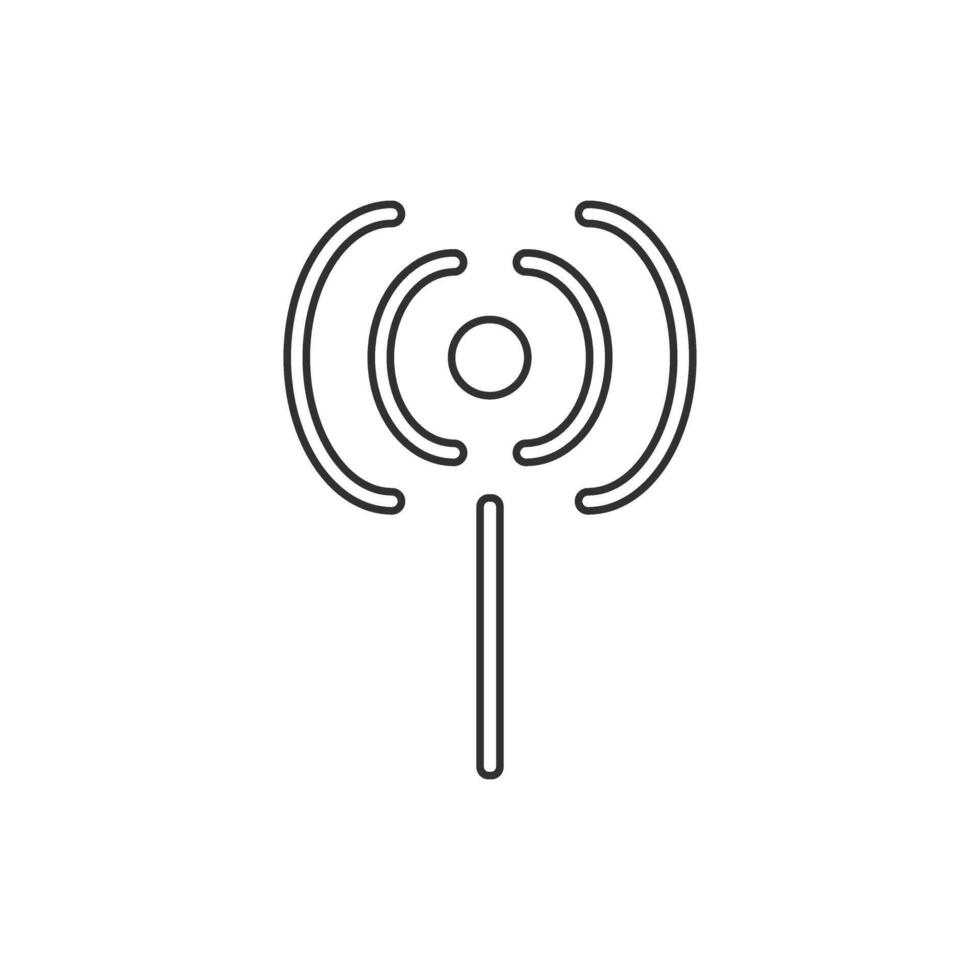 Network signal icon outline vector illustration design