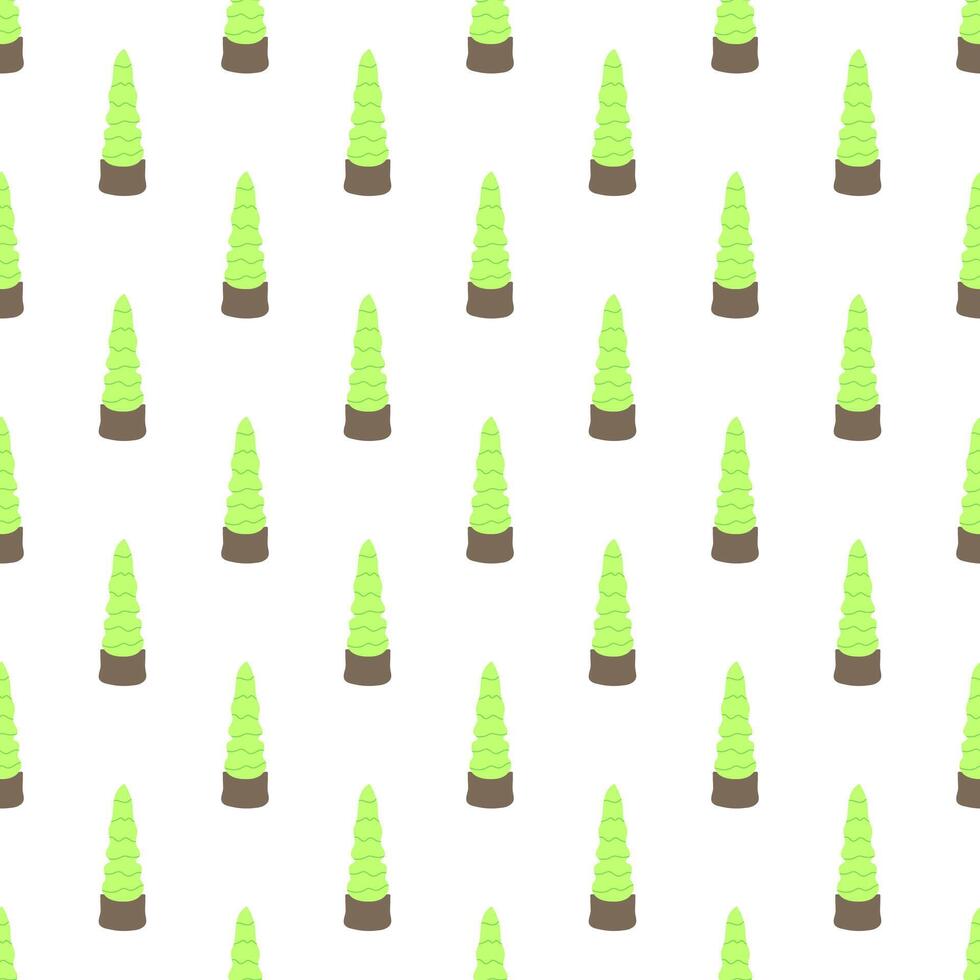Tree seamless pattern. Environmental vector