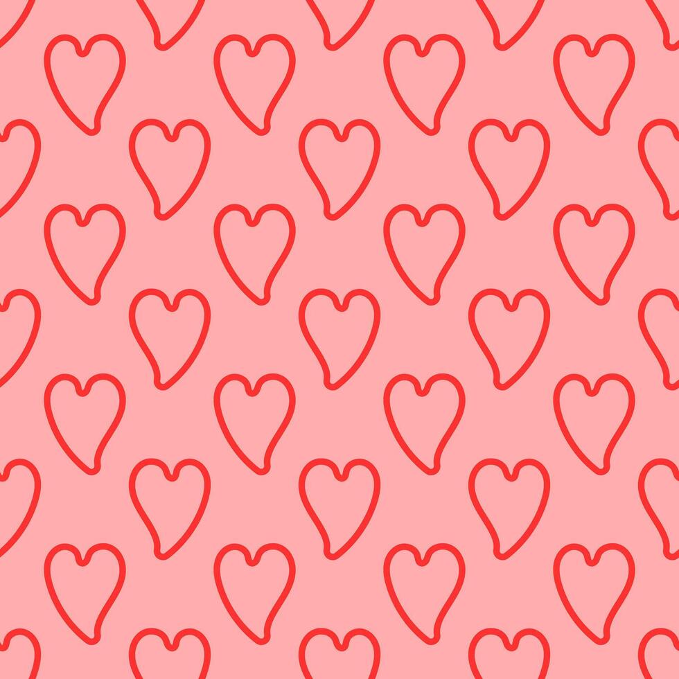 Love pattern design. Valentine decorative background in flat style. Repeat and seamless vector