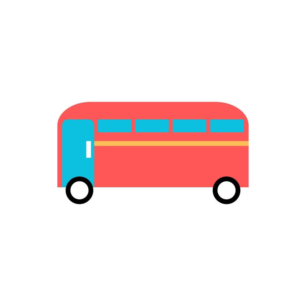 Bus icon. Public transport vehicle vector