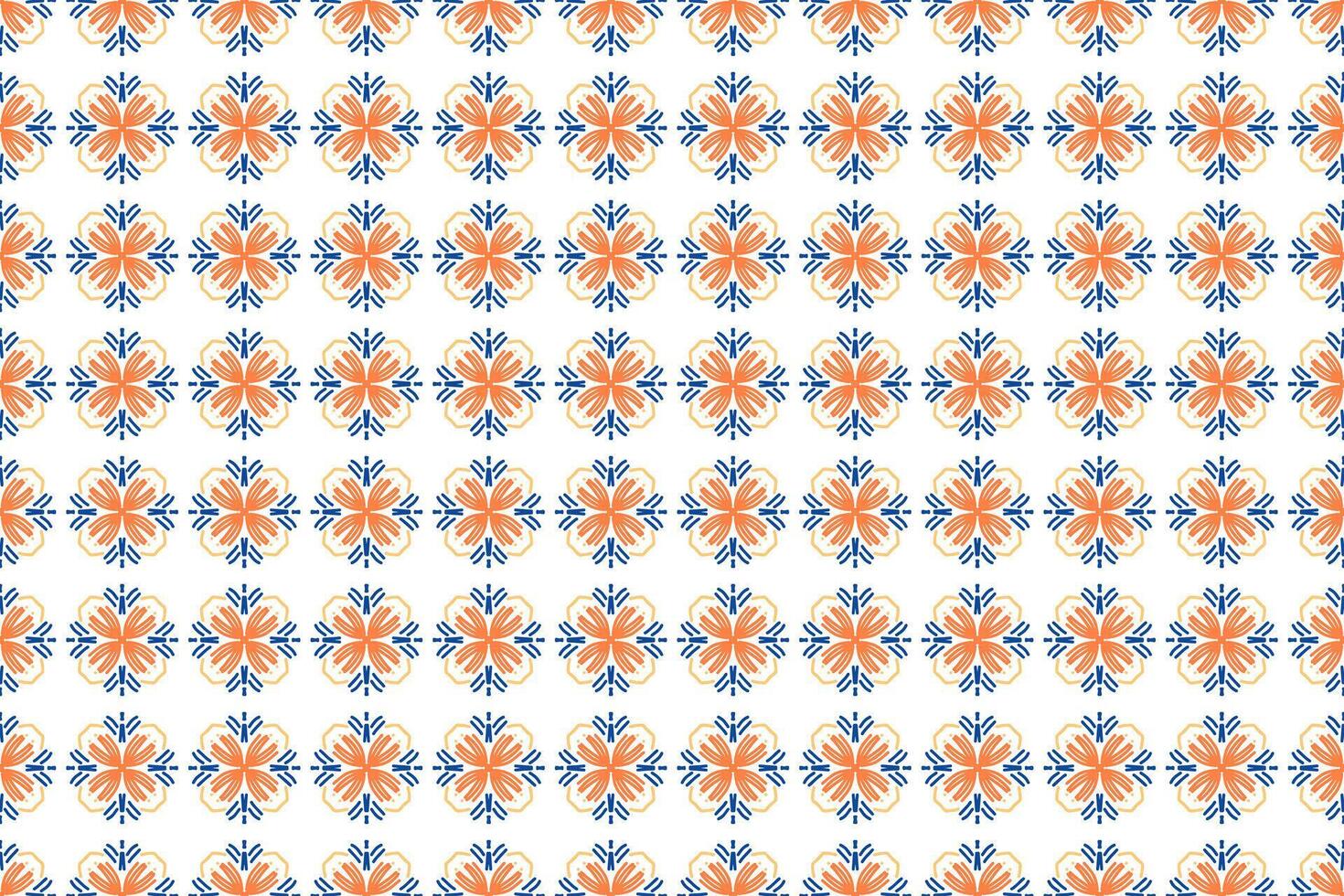 Ornament pattern design. Classic repeat textile vector