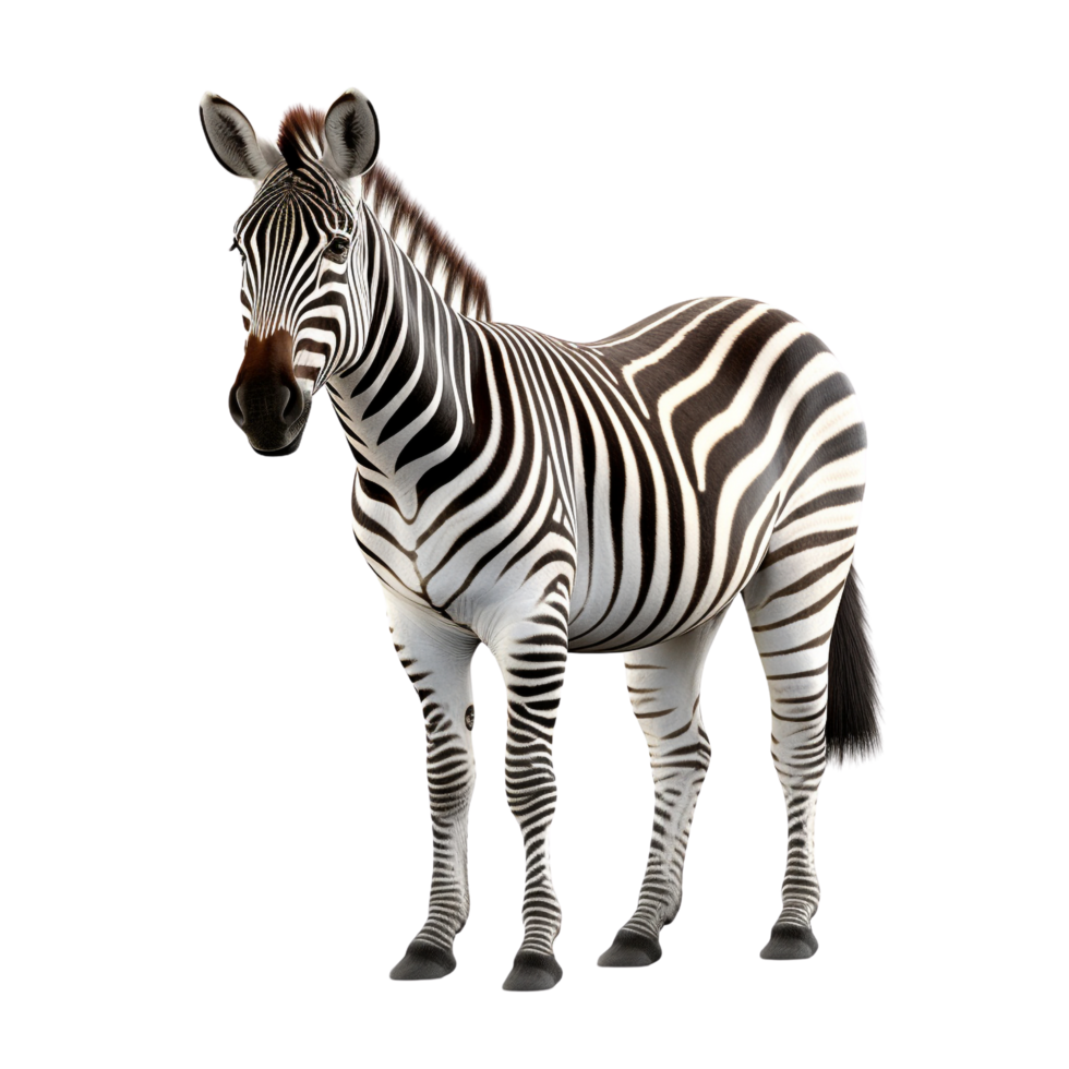 AI generated Zebra clip art png