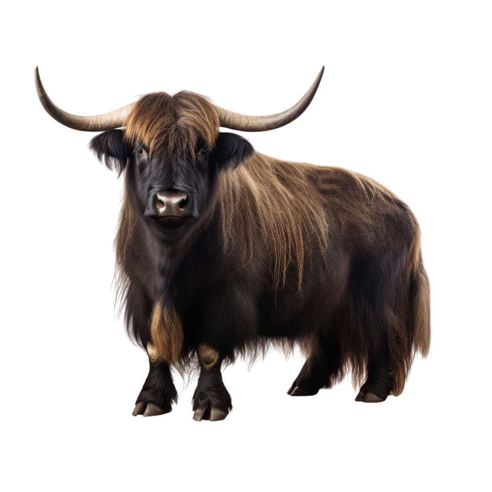 AI generated Yak clip art png