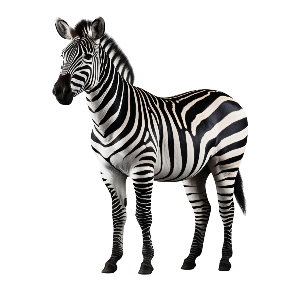 AI generated Zebra clip art png