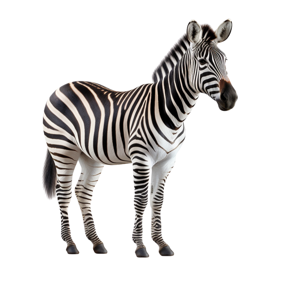 AI generated Zebra clip art png