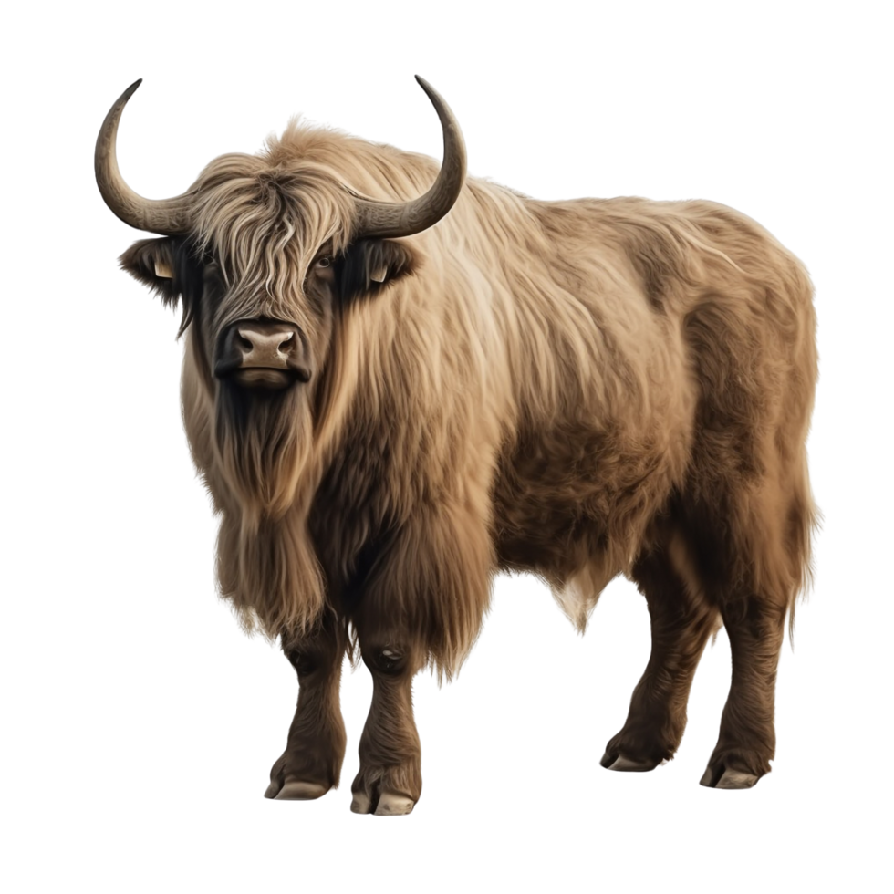 AI generated Yak clip art png