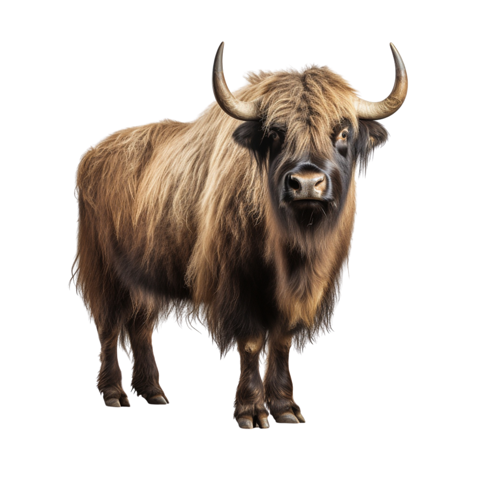 AI generated Yak clip art png