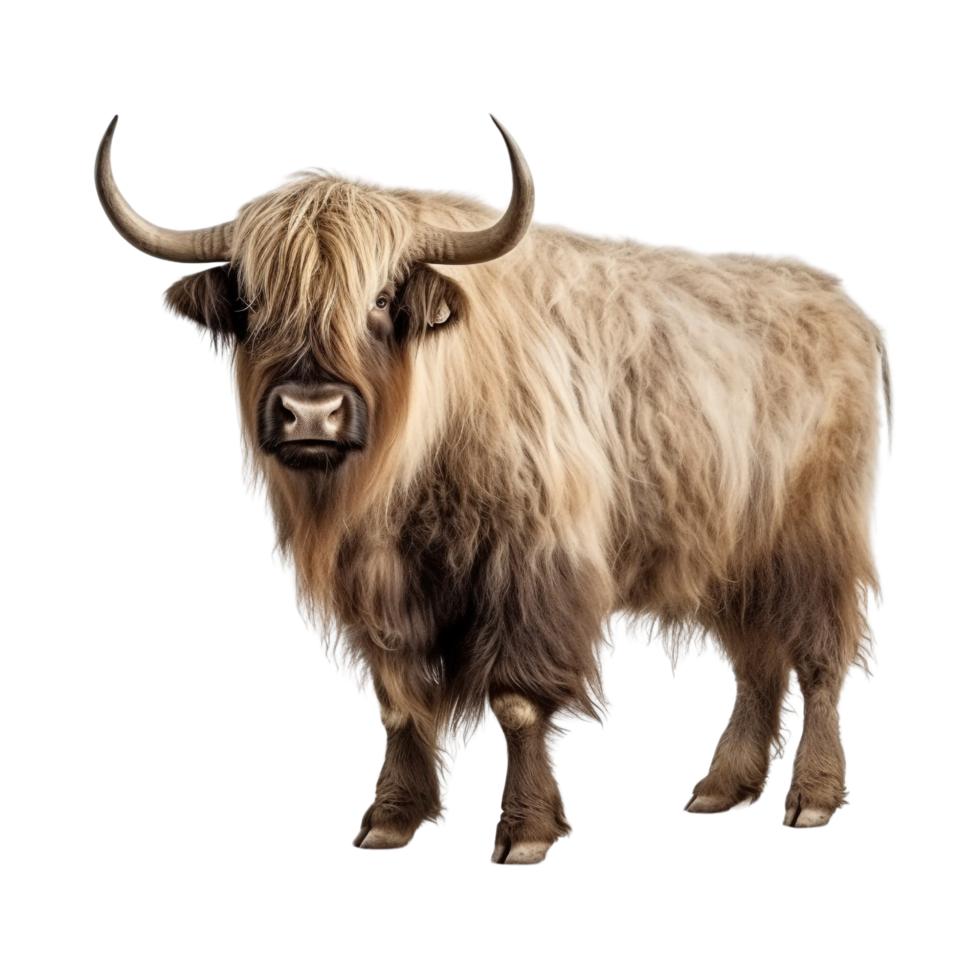 AI generated Yak clip art png