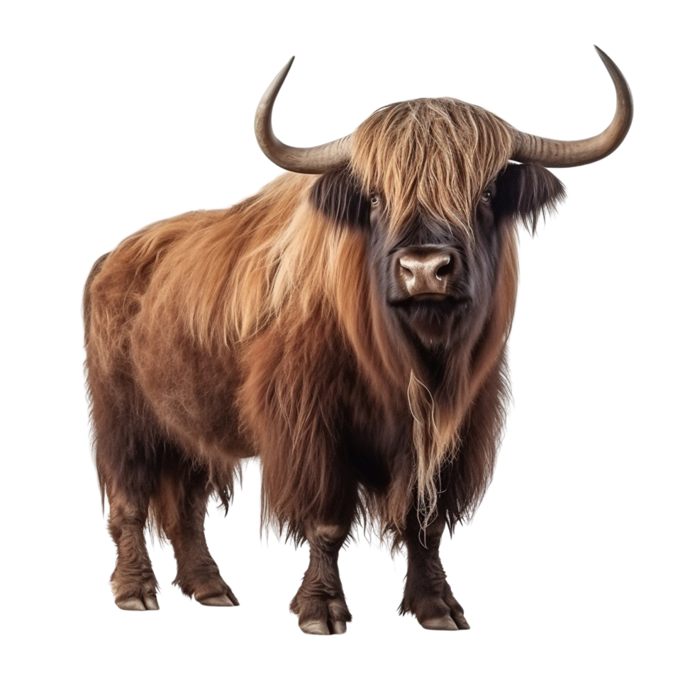 AI generated Yak clip art png