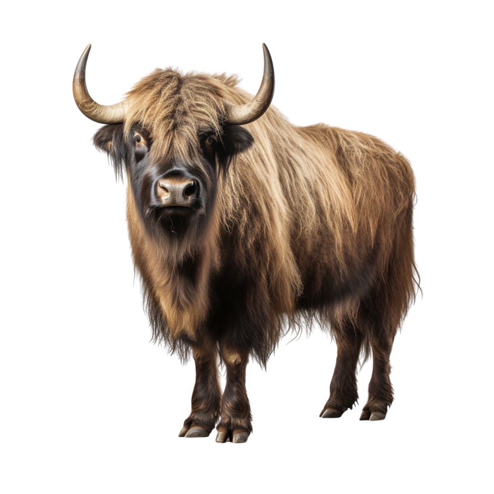 AI generated Yak clip art png
