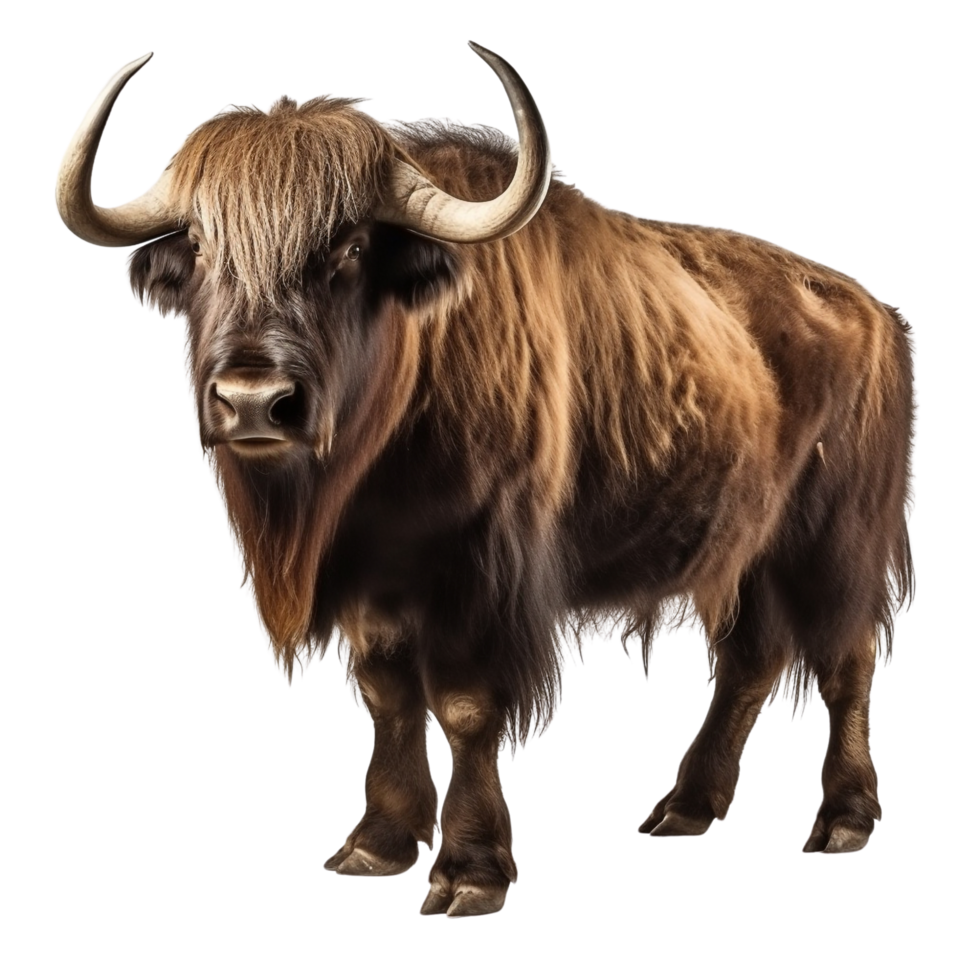 AI generated Yak clip art png