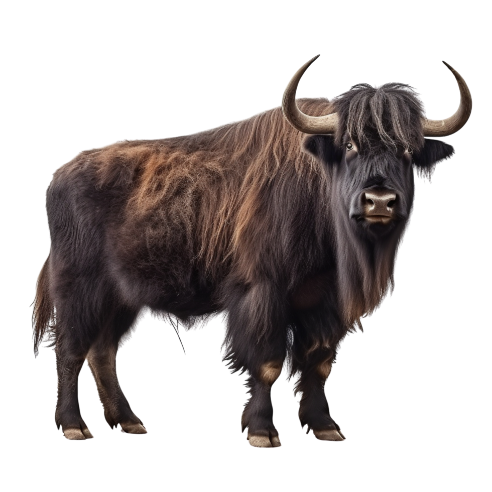 AI generated Yak clip art png
