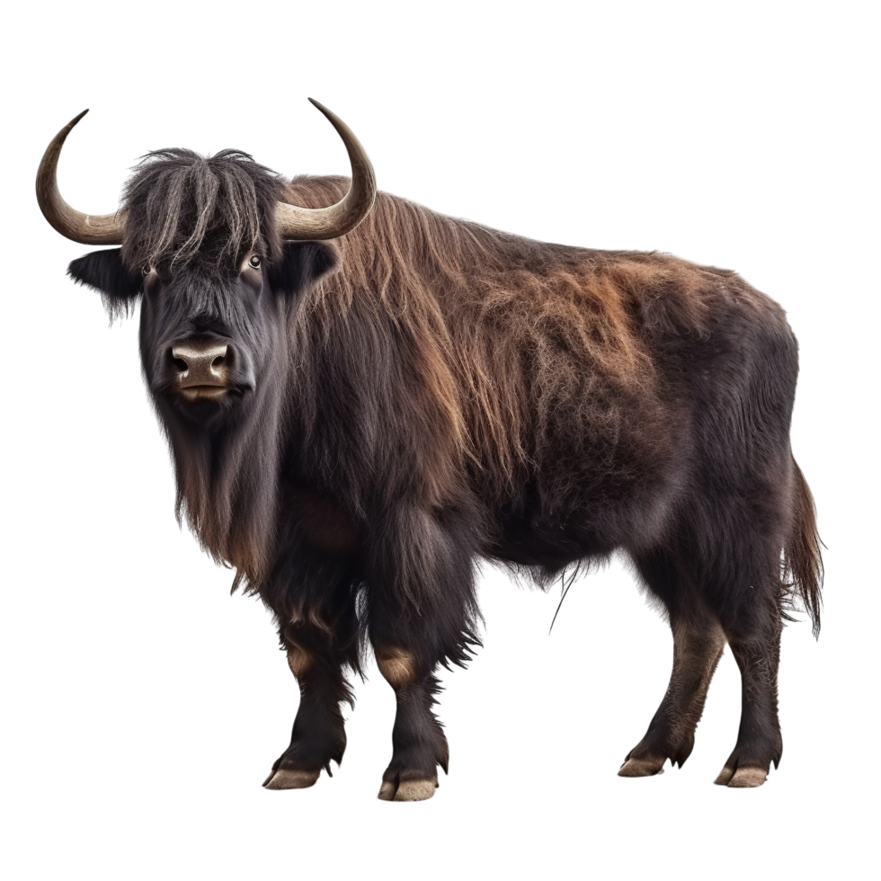 AI generated Yak clip art png