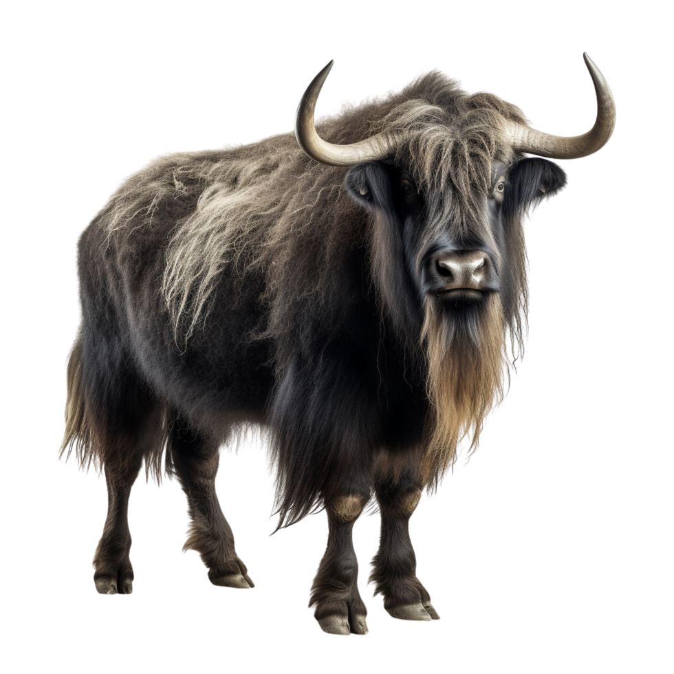 AI generated Yak clip art png