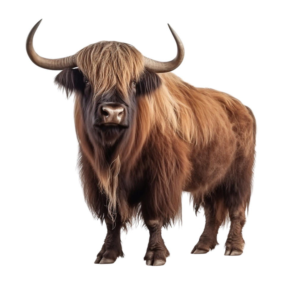 AI generated Yak clip art png