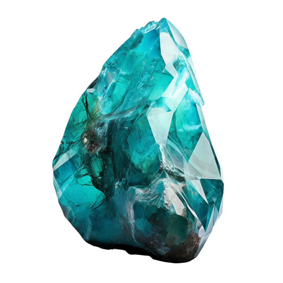 AI generated Turquoise gemstone clip art png