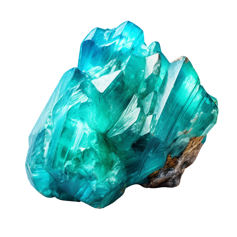 ai généré turquoise gemme agrafe art png