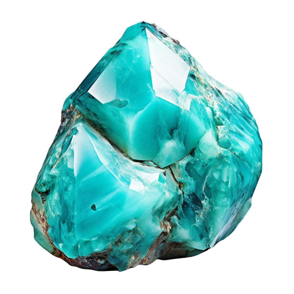 AI generated Turquoise gemstone clip art png