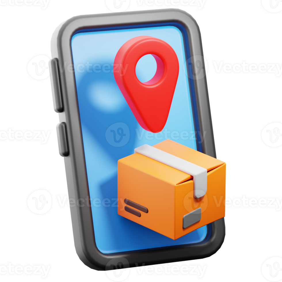 3D Tracking app icon on transparent background png