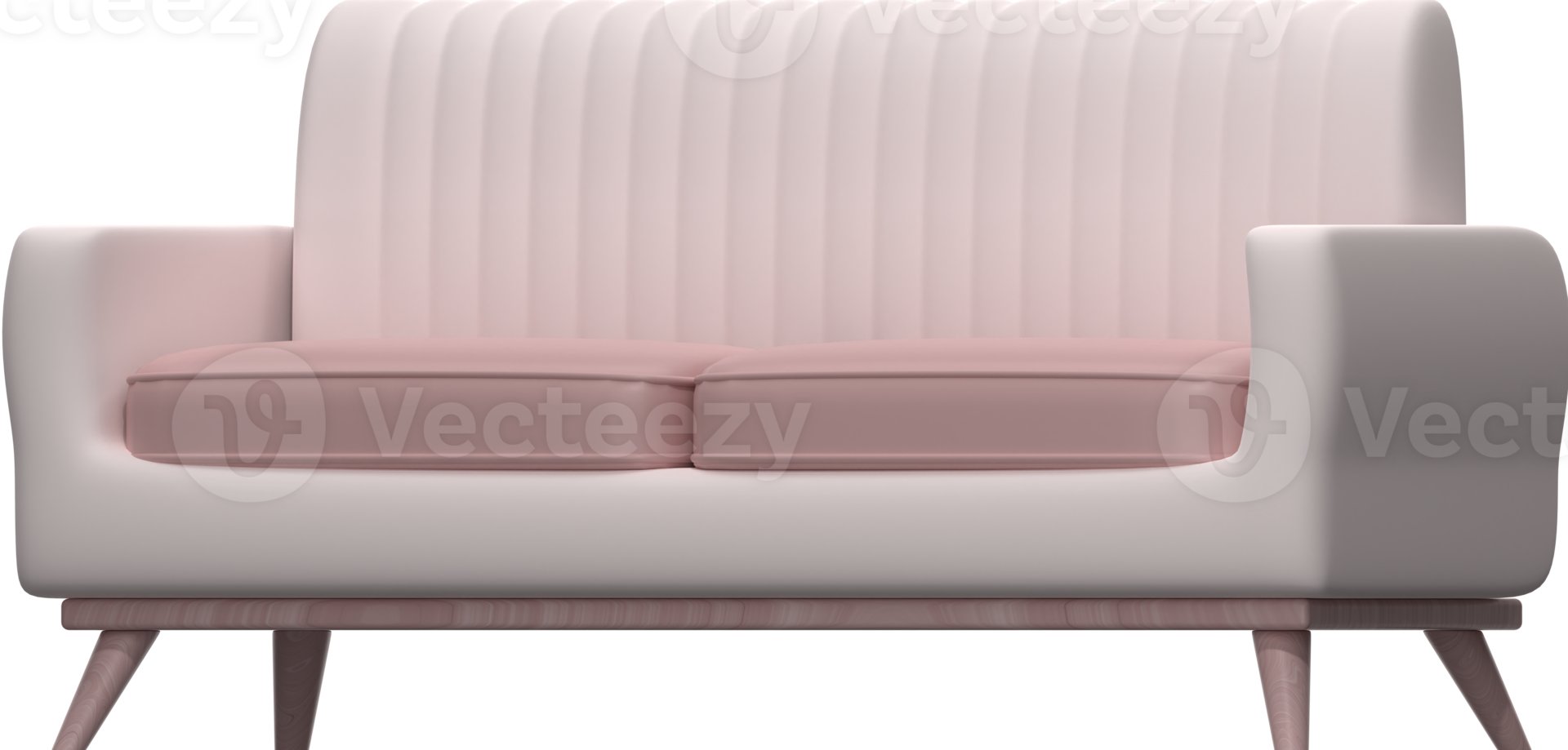 3D Sofa icon on transparent background png