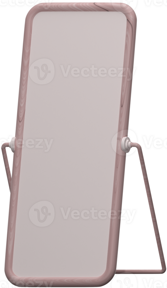3d specchio icona su trasparente sfondo png