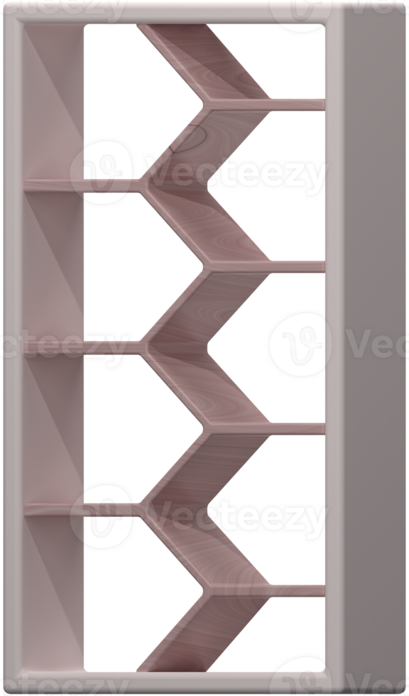 3D Decorative shelf icon on transparent background png