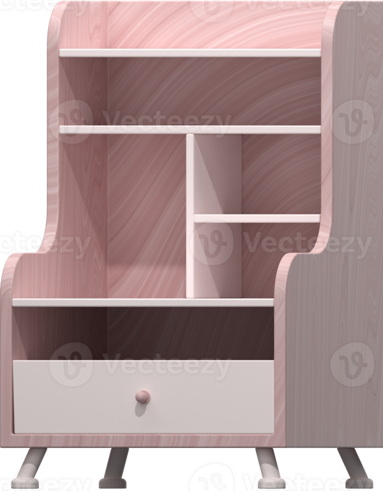 3D Nightstand icon on transparent background png