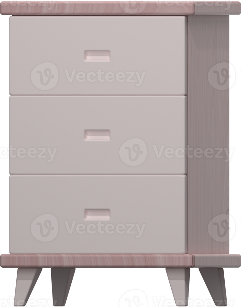 3D Drawer icon on transparent background png