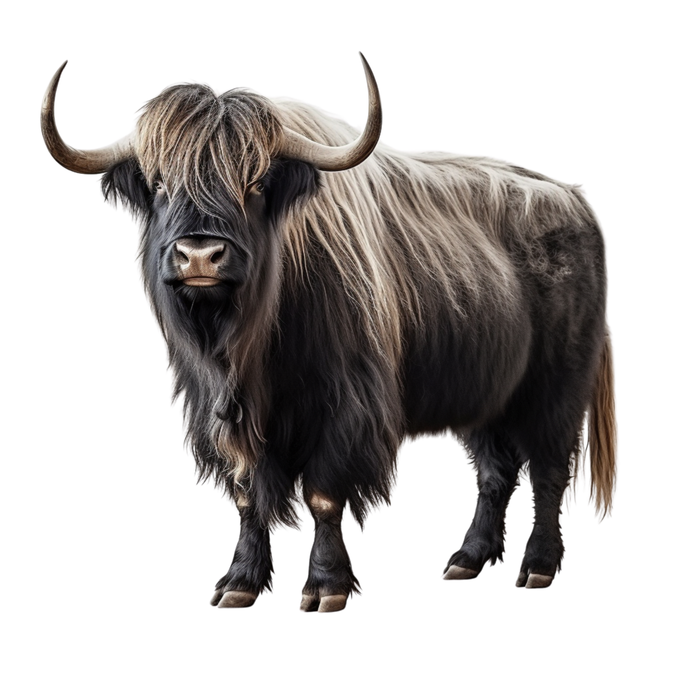 AI generated Yak clip art png