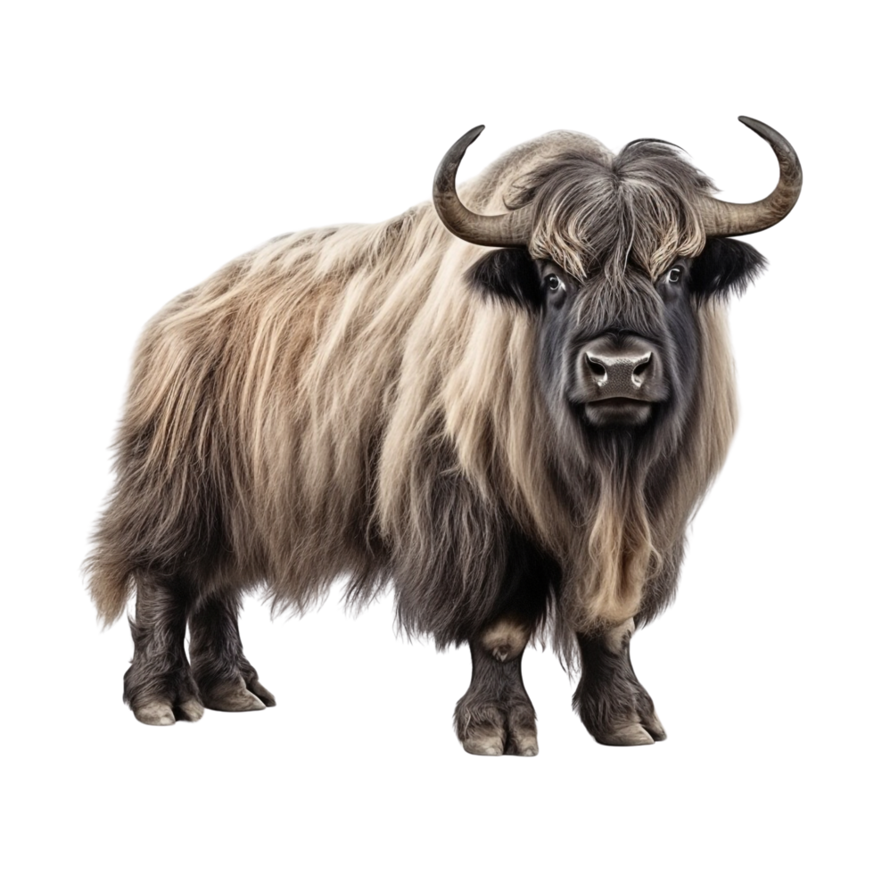 AI generated Yak clip art png
