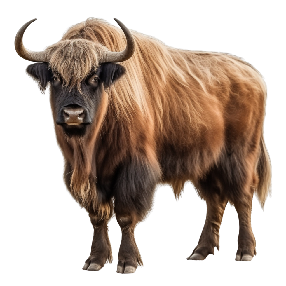 AI generated Yak clip art png