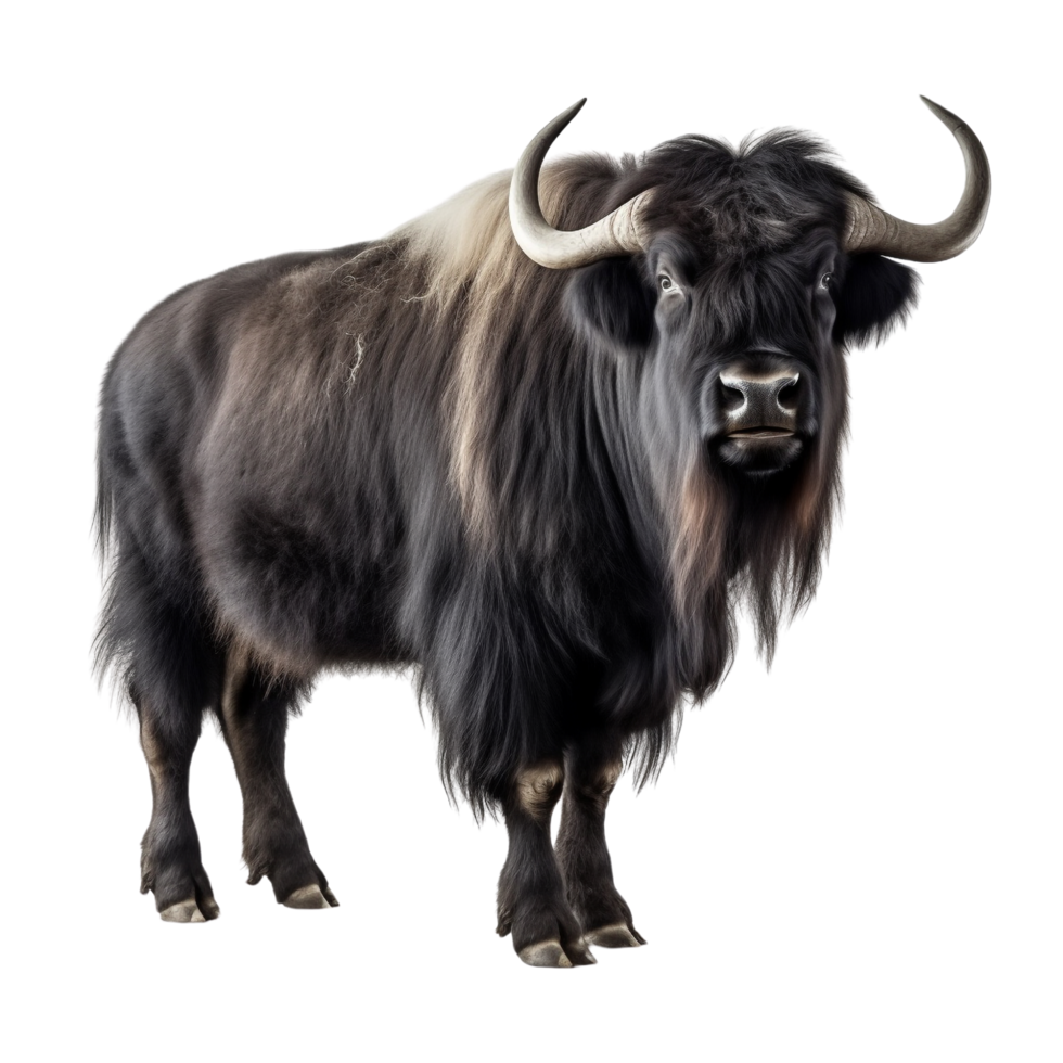 AI generated Yak clip art png