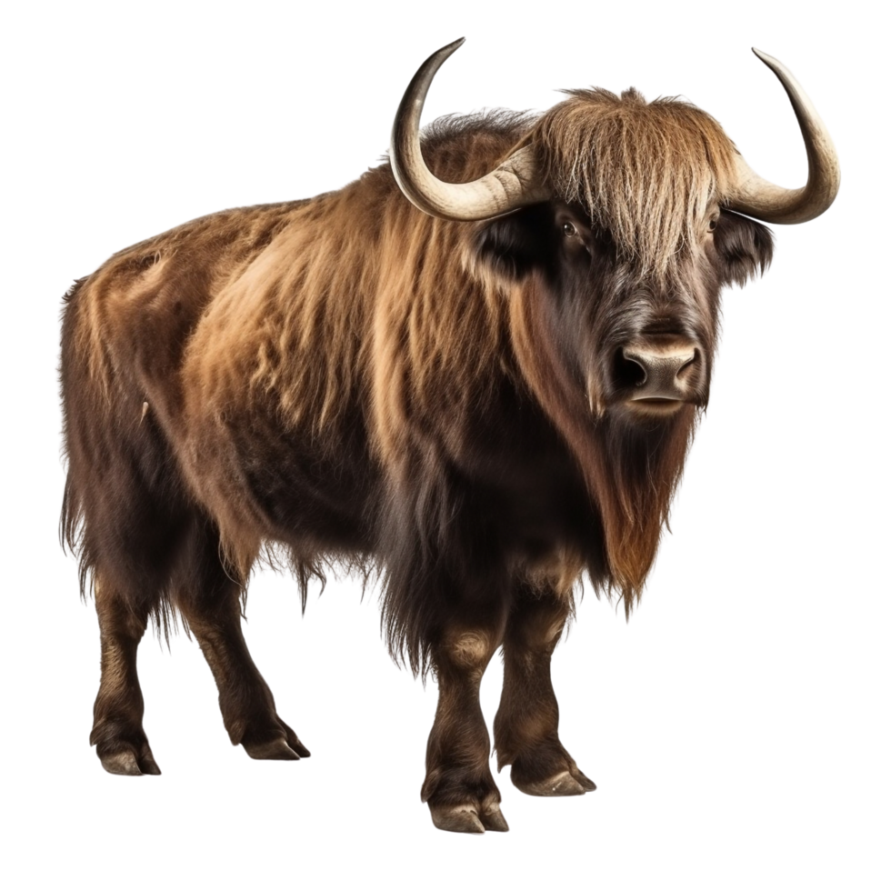 AI generated Yak clip art png