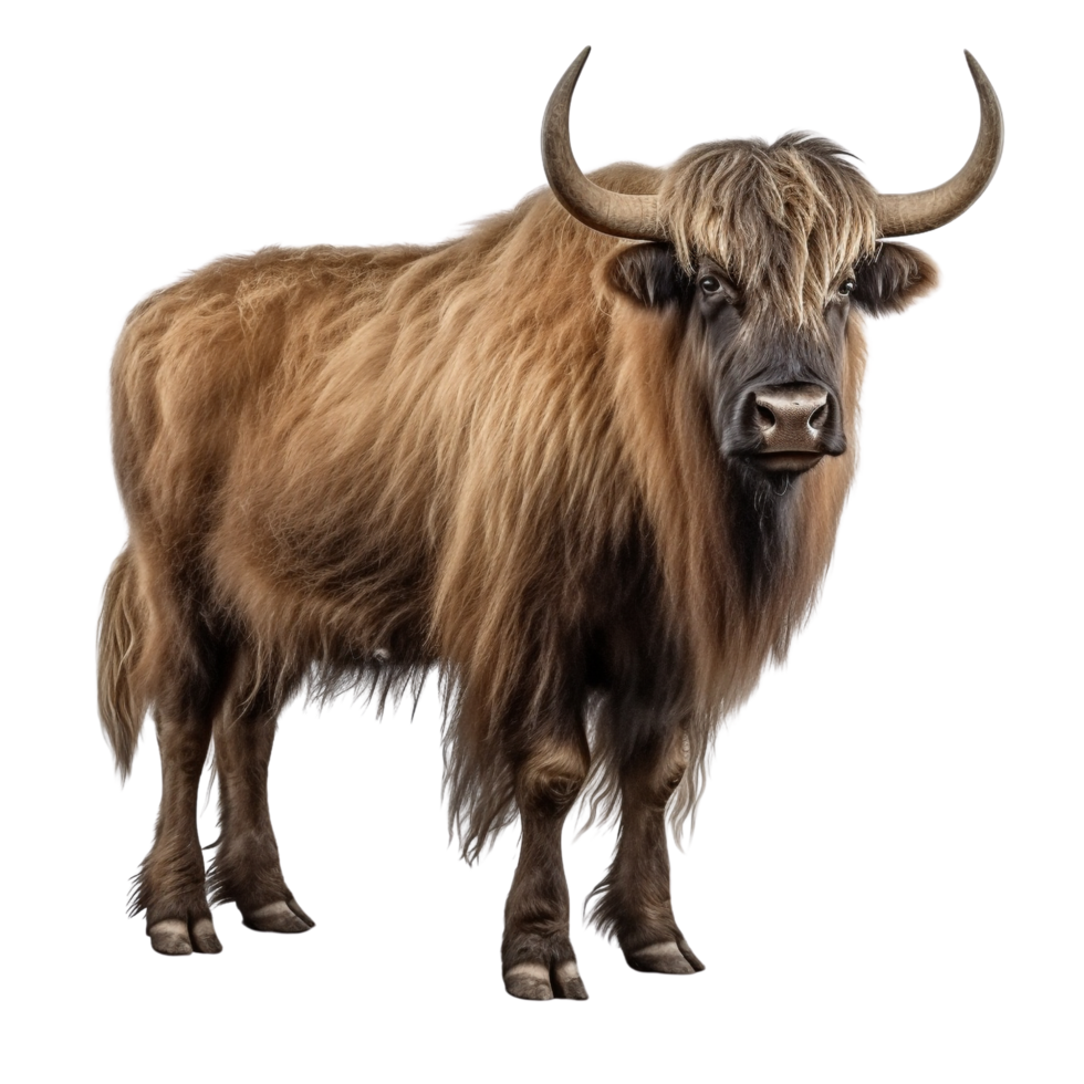 AI generated Yak clip art png